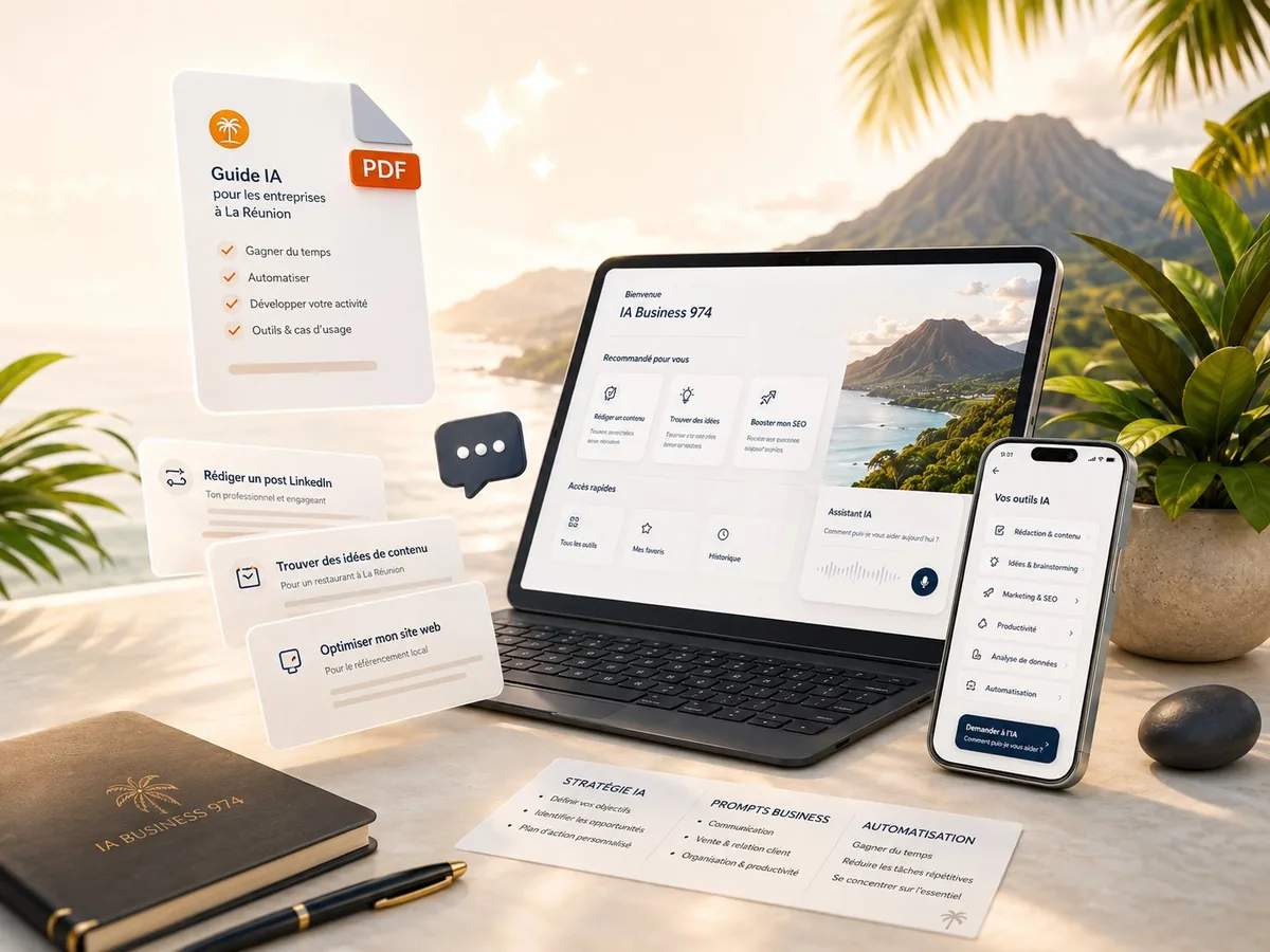 Guide IA Business 974 et outils pour entrepreneurs